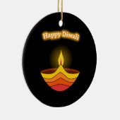 Happy Diwali Keramisch Ornament (Rechts)