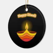 Happy Diwali Keramisch Ornament (Links)