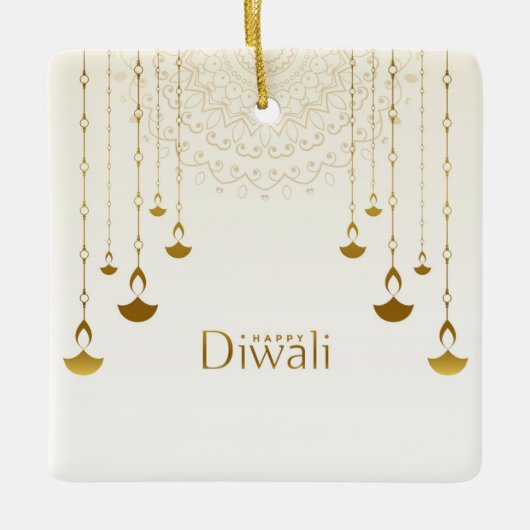 Happy Diwali Keramisch Ornament (Voorkant)