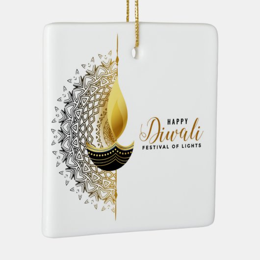 Happy Diwali Keramisch Ornament (Rechts)