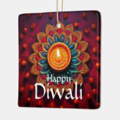 Happy Diwali Keramisch Ornament (Links)