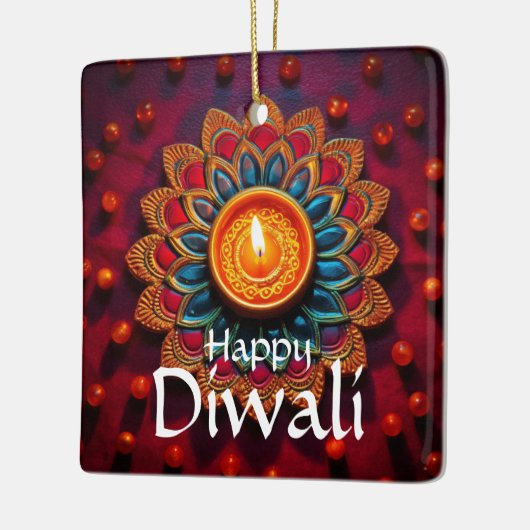 Happy Diwali Keramisch Ornament (Links)