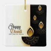 Happy Diwali Keramisch Ornament (Achterkant)
