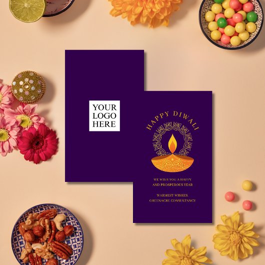 Happy Diwali Klantwaardering Notitiekaartje
