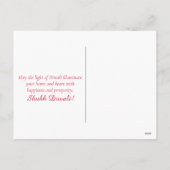 Happy Diwali Kleurrijke Mandala Festival van het L Feestdagenkaart (Achterkant)