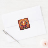 Happy Diwali Kleurrijke Mandala Festival van het L Vierkante Sticker (Envelop)