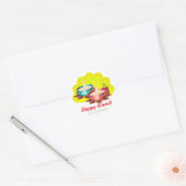 Happy Diwali-label Ronde Sticker (Envelop)