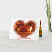 HAPPY DIWALI lamp Kaart (Voorkant)