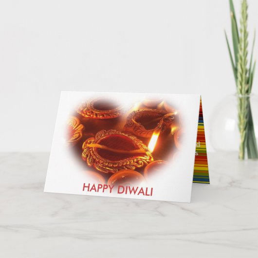 HAPPY DIWALI lamp Kaart (Voorkant)