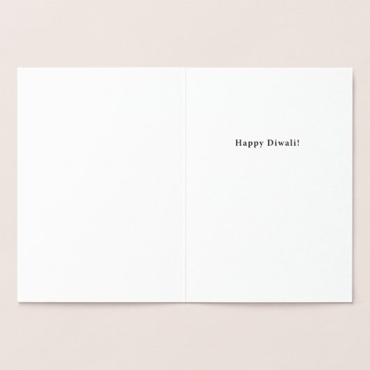 Happy Diwali Large Mandala - Folie Kaart (Binnen)