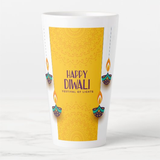 Happy Diwali Latte Mok (Voorkant)