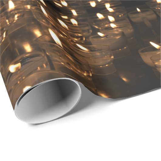 Happy Diwali Lights Faux Gold Foil script Cadeaupapier (Rol Hoek)