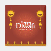 Happy Diwali Magneet (Voorkant)
