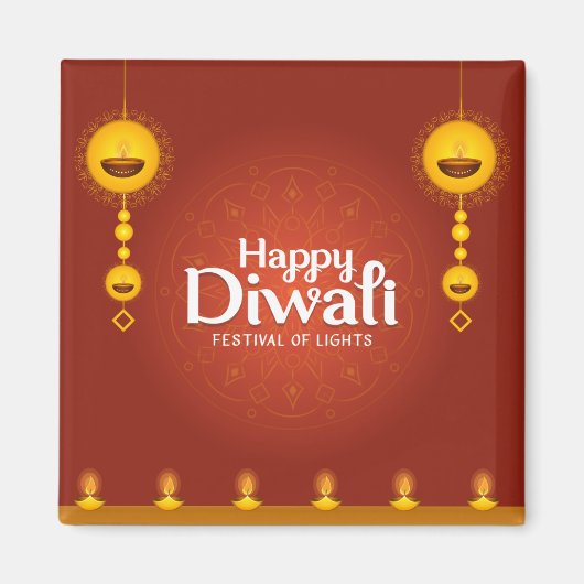 Happy Diwali Magneet (Voorkant)
