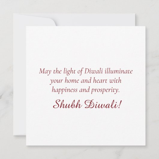 Happy Diwali Mandala Diya Lotus Festival van het L Feestdagenkaart (Achterkant)