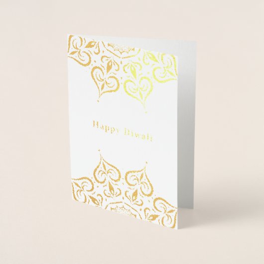 Happy Diwali Mandala - Foil Card Folie Kaarten (Voorkant)