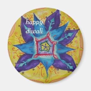 Happy Diwali mandala magneet