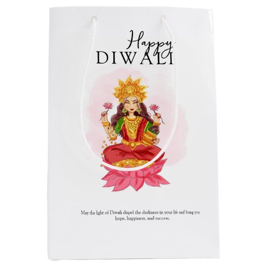 Happy diwali medium cadeauzakje (Voorkant)