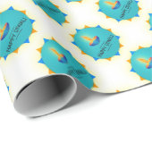 Happy Diwali met Diya Cadeaupapier (Rol Hoek)