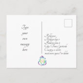 🕉 ☸  😍 Happy Diwali met Lord Ganesh Briefkaart (Achterkant)