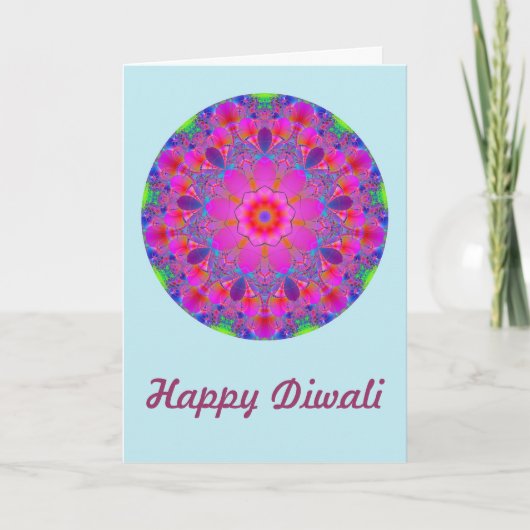 Happy Diwali met mantra aangepaste tekst Kaart (Voorkant)