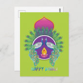 😍  Happy Diwali met pauzes Briefkaart (Voorkant / Achterkant)