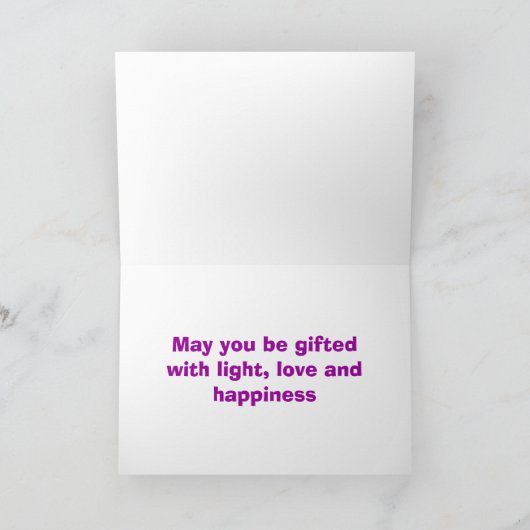 Happy Diwali met vuurwerk aangepaste tekst Kaart (Binnen)