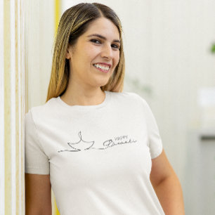 Happy Diwali minimalistische oneliner T-shirt