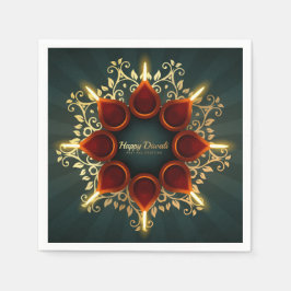 Happy Diwali Napkins Servet
