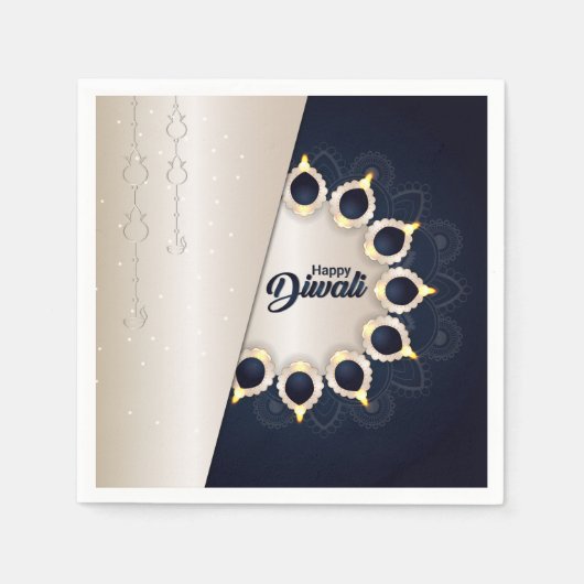 Happy Diwali Napkins Servet (Voorkant)