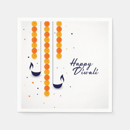 Happy Diwali Napkins Servet (Voorkant)