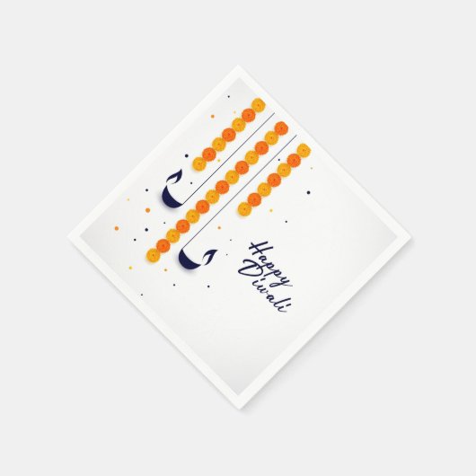 Happy Diwali Napkins Servet (Hoek)