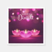 Happy Diwali Napkins Servet (Voorkant)