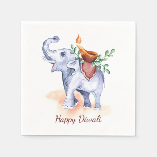 Happy Diwali Napkins Servet (Voorkant)