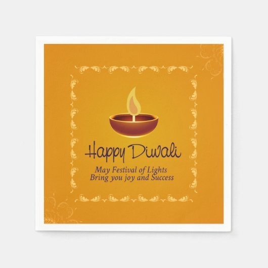 Happy Diwali Napkins Servet (Voorkant)