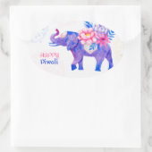 Happy Diwali Ovale Sticker (Tas)