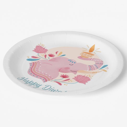 Happy Diwali Paper-Bord Papieren Bordje (Gekanteld)