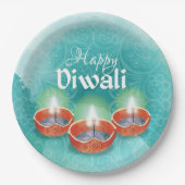 Happy Diwali Paper-Bord Papieren Bordje (Voorkant)