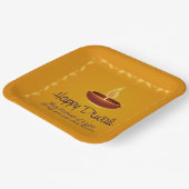 Happy Diwali Paper-Bord Papieren Bordje (Gebogen)