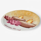 Happy Diwali Paper-Bord Papieren Bordje (Gekanteld)