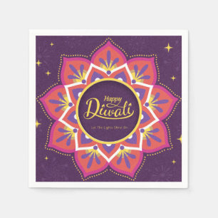 Happy Diwali Paper-Bord Servet