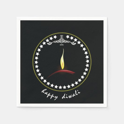 Happy Diwali Paper Napkins Servet (Voorkant)