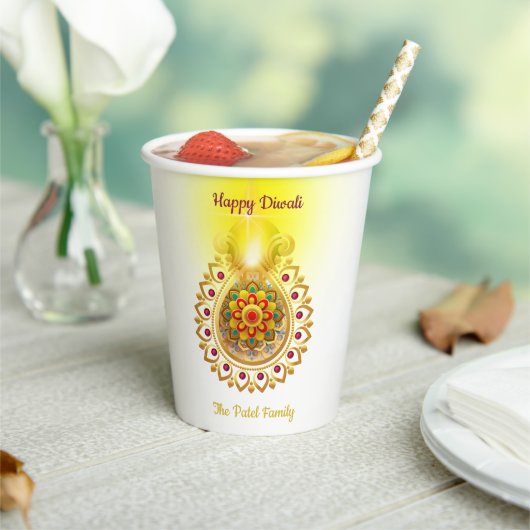 Happy Diwali Papieren Bekers (Insitu)