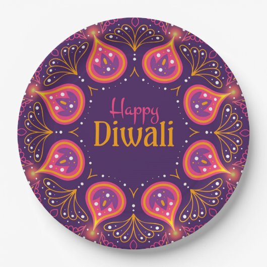 Happy Diwali  Papieren Bordje (Voorkant)