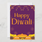 Happy Diwali Party Kaart (Achterkant)