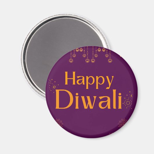 Happy Diwali Party  Magneet (Voorkant / Achterkant)