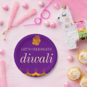 HAPPY DIWALI PARTY PAPIEREN BORDJE (Feest)