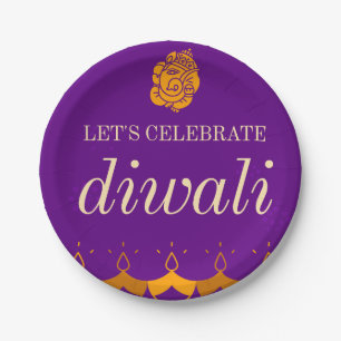 HAPPY DIWALI PARTY PAPIEREN BORDJE