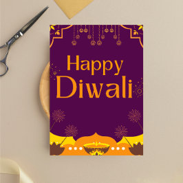 Happy Diwali Party Reclamebord Met Voetstuk