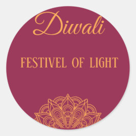 Happy Diwali Party Ronde Sticker